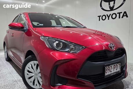 Red 2023 Toyota Yaris Hatchback Ascent Sport