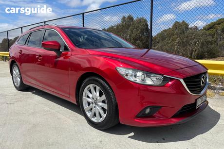 Red 2017 Mazda 6 Wagon Sport
