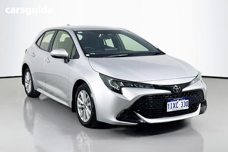 Silver 2024 Toyota Corolla Hatchback Ascent Sport