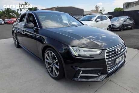 Black 2017 Audi A4 Sedan 2.0 Tfsi Quattro S Tronic S Ln