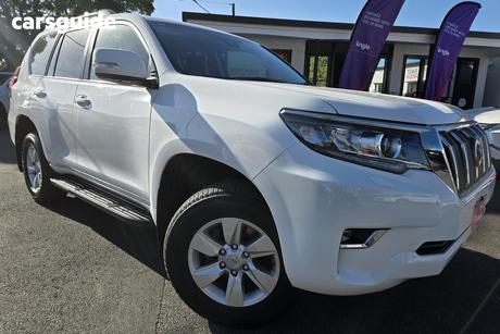 White 2023 Toyota Landcruiser Prado Wagon Gxl Flat Tailgate