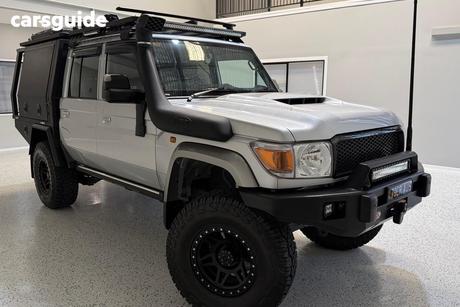 Silver 2021 Toyota Landcruiser Double Cab Chassis Gxl