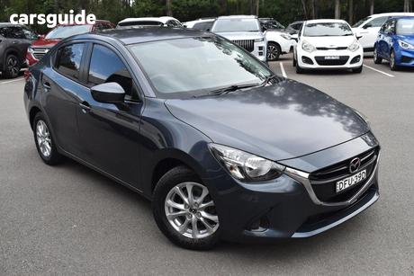 Grey 2016 Mazda 2 Sedan Maxx