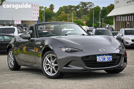 Grey 2018 Mazda MX-5 Convertible Roadster
