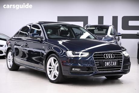 Blue 2015 Audi A4 Sedan 1.8 Tfsi S-Line Plus