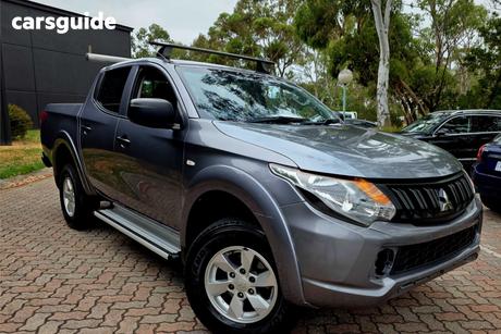 Grey 2016 Mitsubishi Triton Dual Cab Utility Glx Plus (4X4)