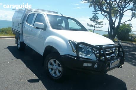 White 2017 Isuzu D-MAX Crew Cab Utility Ls-M Hi-Ride (4X4)