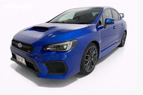 Blue 2018 Subaru WRX Sedan Sti