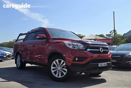 Red 2019 Ssangyong Musso Dual Cab Utility Elx