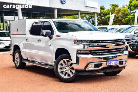 White 2022 Chevrolet Silverado Crew Cab Utility 1500 Ltz Premium Tech Pack