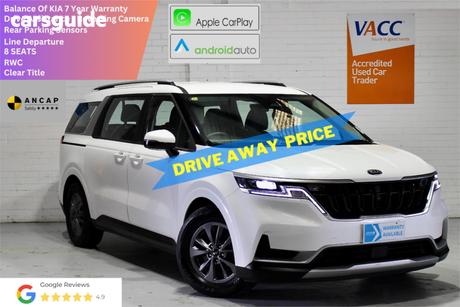 White 2024 Kia Carnival Wagon S