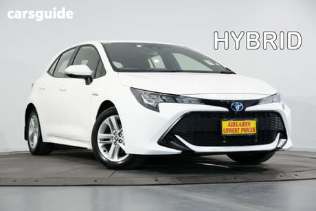 White 2022 Toyota Corolla Hatchback Ascent Sport Hybrid