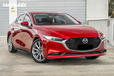 Red 2022 Mazda 3 Sedan G20 Touring