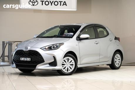 Silver 2024 Toyota Yaris Hatchback Ascent Sport Hybrid