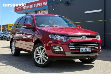 Red 2016 Ford Territory SUV SZ MKII TS WAGON 7ST 5DR SEQ SPORT SHIFT 6SP, 4.0I