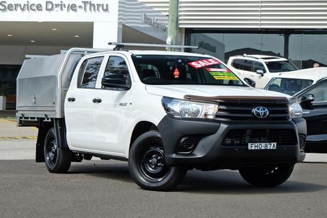 White 2024 Toyota Hilux Double Cab Pick Up Workmate (4X2)