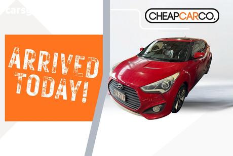 Red 2013 Hyundai Veloster Coupe Sr Turbo