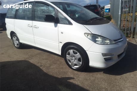 White 2003 Toyota Tarago Wagon Gli