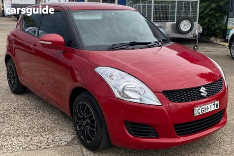 Red 2012 Suzuki Swift Hatchback Gl
