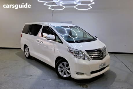 White 2009 Toyota Alphard SUV CIRCA