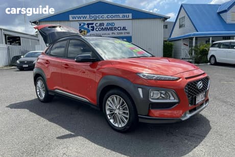 Orange 2017 Hyundai Kona Wagon Elite Ttr
