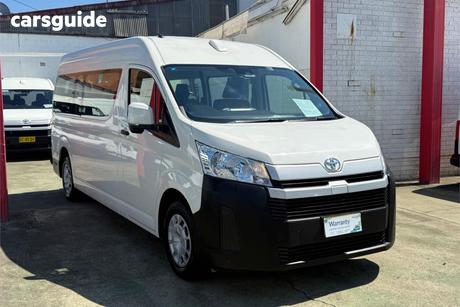 White 2021 Toyota HiAce Bus Slwb Commuter (12 Seats)
