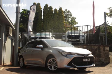 Silver 2019 Toyota Corolla Hatchback Ascent Sport (Hybrid)