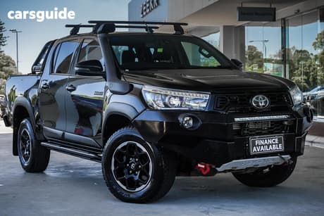 Black 2020 Toyota Hilux Double Cab Pick Up Rugged X (4X4)