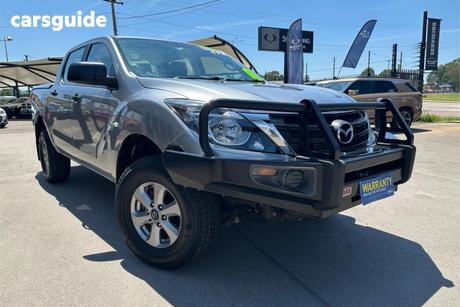 Silver 2019 Mazda BT-50 Dual Cab Chassis Xt (4X4) (5Yr)