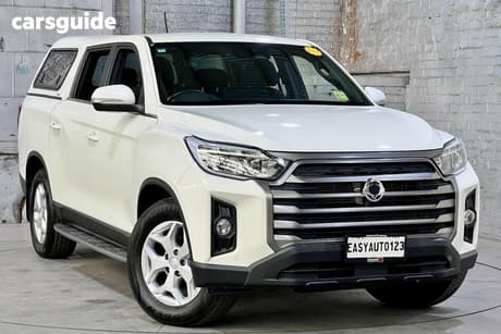 White 2022 Ssangyong Musso Crew Cab Pickup Elx