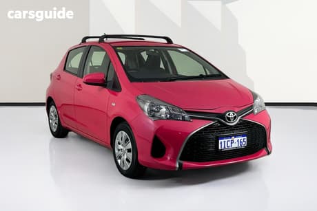 Pink 2015 Toyota Yaris Hatchback Ascent