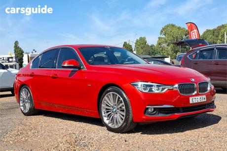 Red 2017 BMW 320I Sedan Sport Line