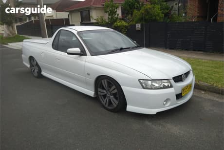 White 2005 Holden UTE Ute Tray S R