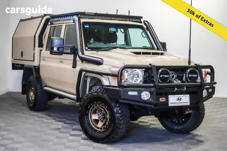 Gold 2021 Toyota Landcruiser Double Cab Chassis Gxl