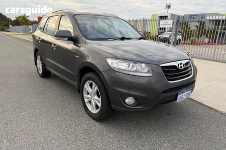 Grey 2010 Hyundai Santa FE Wagon Highlander Crdi (4X4)