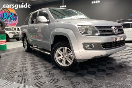 Silver 2015 Volkswagen Amarok Dual Cab Utility Tdi420 Highline (4X4)