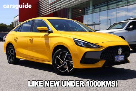 Yellow 2024 MG MG5 Sedan Essence