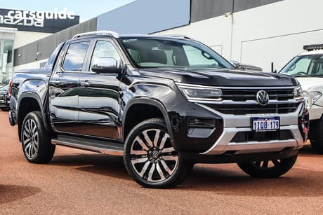 Black 2024 Volkswagen Amarok Dual Cab Utility Aventura Tsi452 4Motion