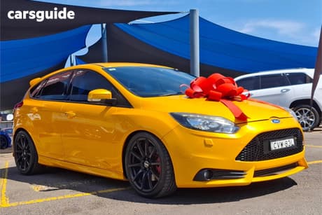Yellow 2013 Ford Focus Hatchback St
