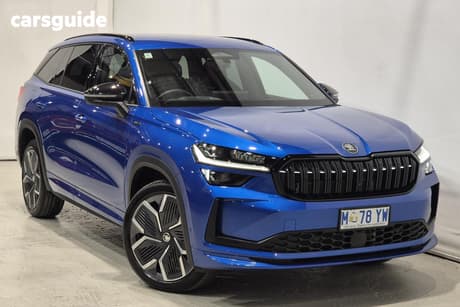 Blue 2025 Skoda Kodiaq Wagon Sportline (4X4)