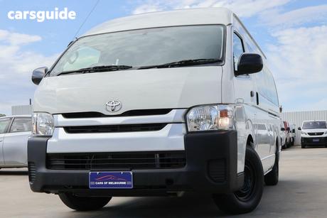 White 2015 Toyota HiAce Bus Commuter
