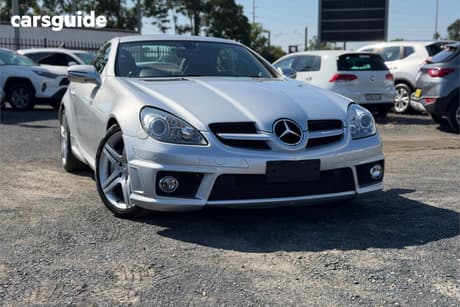 Silver 2010 Mercedes-Benz SLK300 Convertible