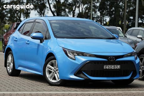 Blue 2022 Toyota Corolla Hatchback Ascent Sport