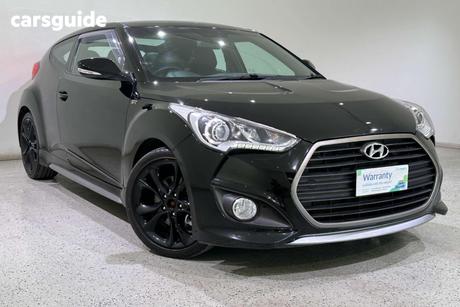 Black 2016 Hyundai Veloster Coupe Sr Turbo