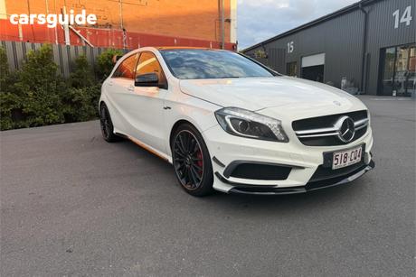 White 2015 Mercedes-Benz A45 Hatchback Amg