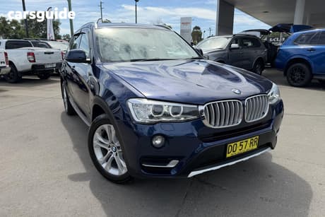 Blue 2015 BMW X3 Wagon Xdrive 20D