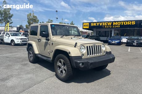 Beige 2017 Jeep Wrangler Hardtop Overland (4X4)
