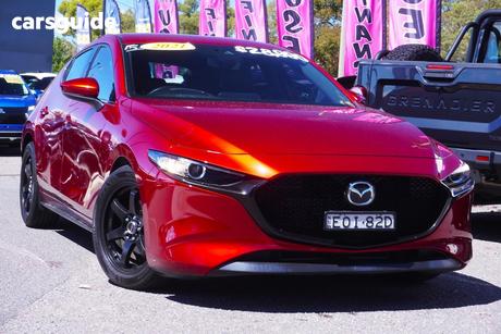 Red 2021 Mazda 3 Hatchback G20 Touring