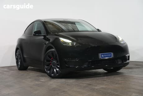 Black 2023 Tesla Model Y Wagon Performance