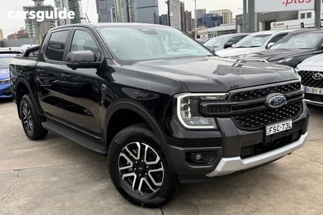 Black 2025 Ford Ranger Double Cab Pick Up Sport 3.0 (4X4)